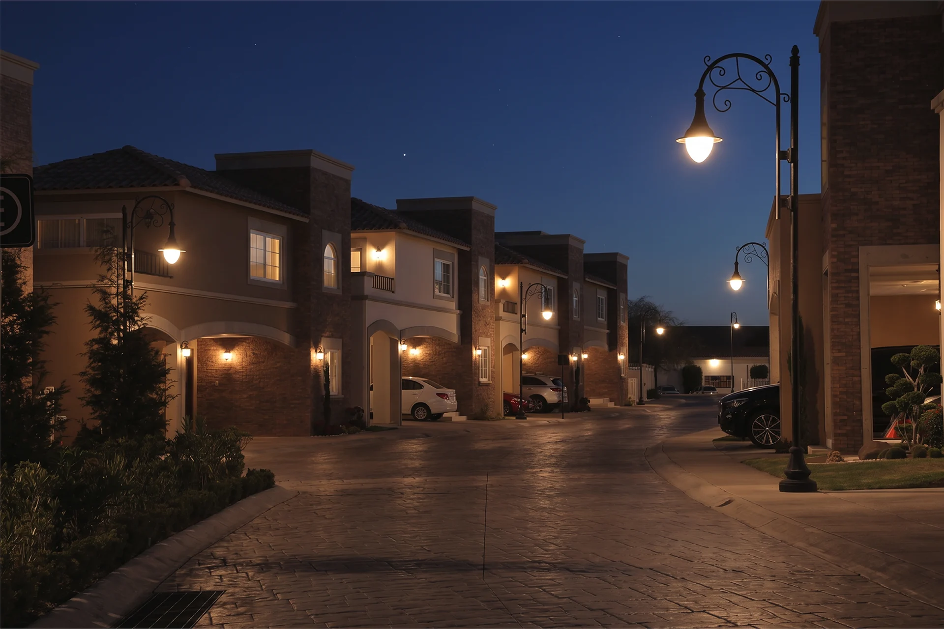 Fachada nocturna Portofino